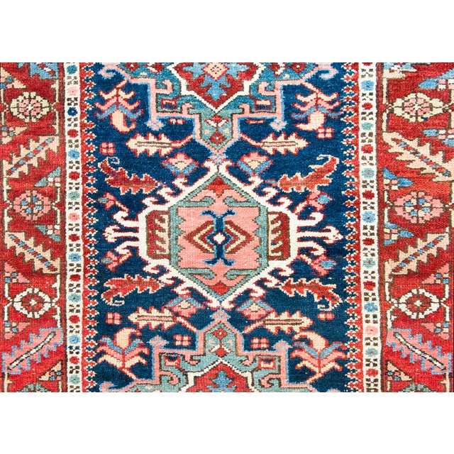 Red Early 20th Century Persian Heriz Rug For Sale - Image 8 of 14