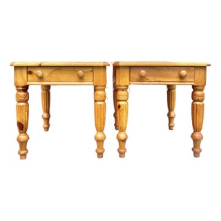 Lane Museum of American Folk Art Side Tables - A Pair For Sale
