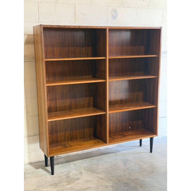 Poul Hundevad Paul Hundevad Danish Rosewood Open Bookcase Mid-Century Modern Shelving Unit 1960s For Sale - Image 4 of 10