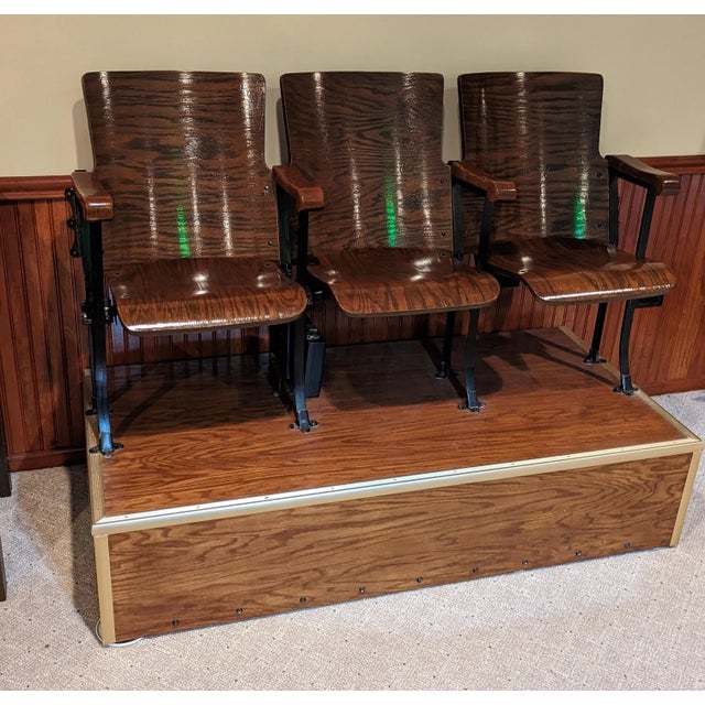 Antique Theater Chairs - Late 1800s For Sale - Image 9 of 18