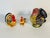 Cute Thanksgiving Turkey set of salt and pepper shakers with small toureen and ladle. Made in Italy polychrome Handpainted...
