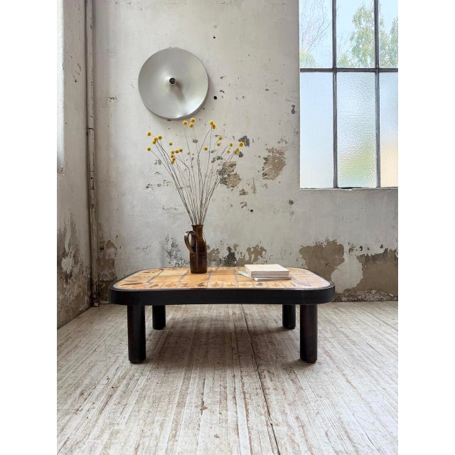 1970s Capron Herbarium Oval Coffee Table by Roger Capron, 1970s For Sale - Image 5 of 18