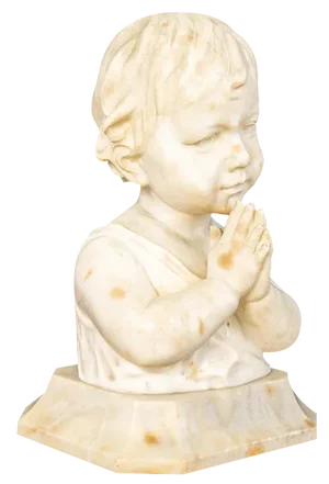 Vintage Sculpture Marble Head Statue