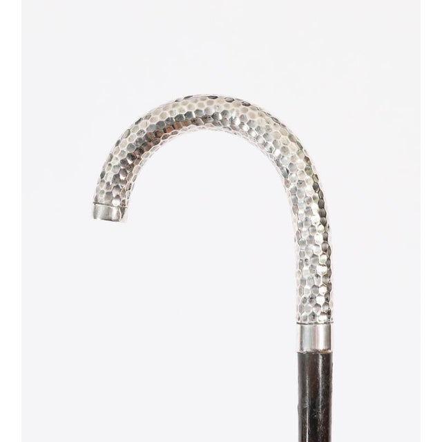 19th Century Antique French Silver Walking Cane Stick, 1890s For Sale - Image 5 of 9