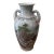 Vintage Asian Celadon Crackle Glaze Vase With Landscape, Calligraphy and Makers Mark For Sale