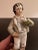American Antique English Staffordshire Man With 2 Doves Figure Circa 1860's For Sale - Image 3 of 9