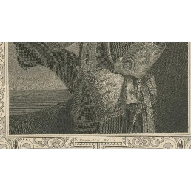 Antique Portrait of Lord Rodney, 1850 For Sale - Image 9 of 10