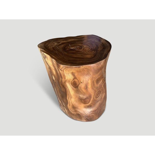 Contemporary Andrianna Shamaris Tall 1950s Rosewood Pedestal or Side Table For Sale - Image 3 of 5