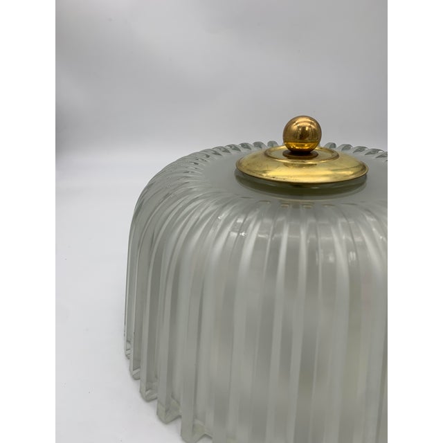 Lamps attributed to Seguso. Ceiling or wall lamp, featuring a simple and functional design typical of the Seguso style....