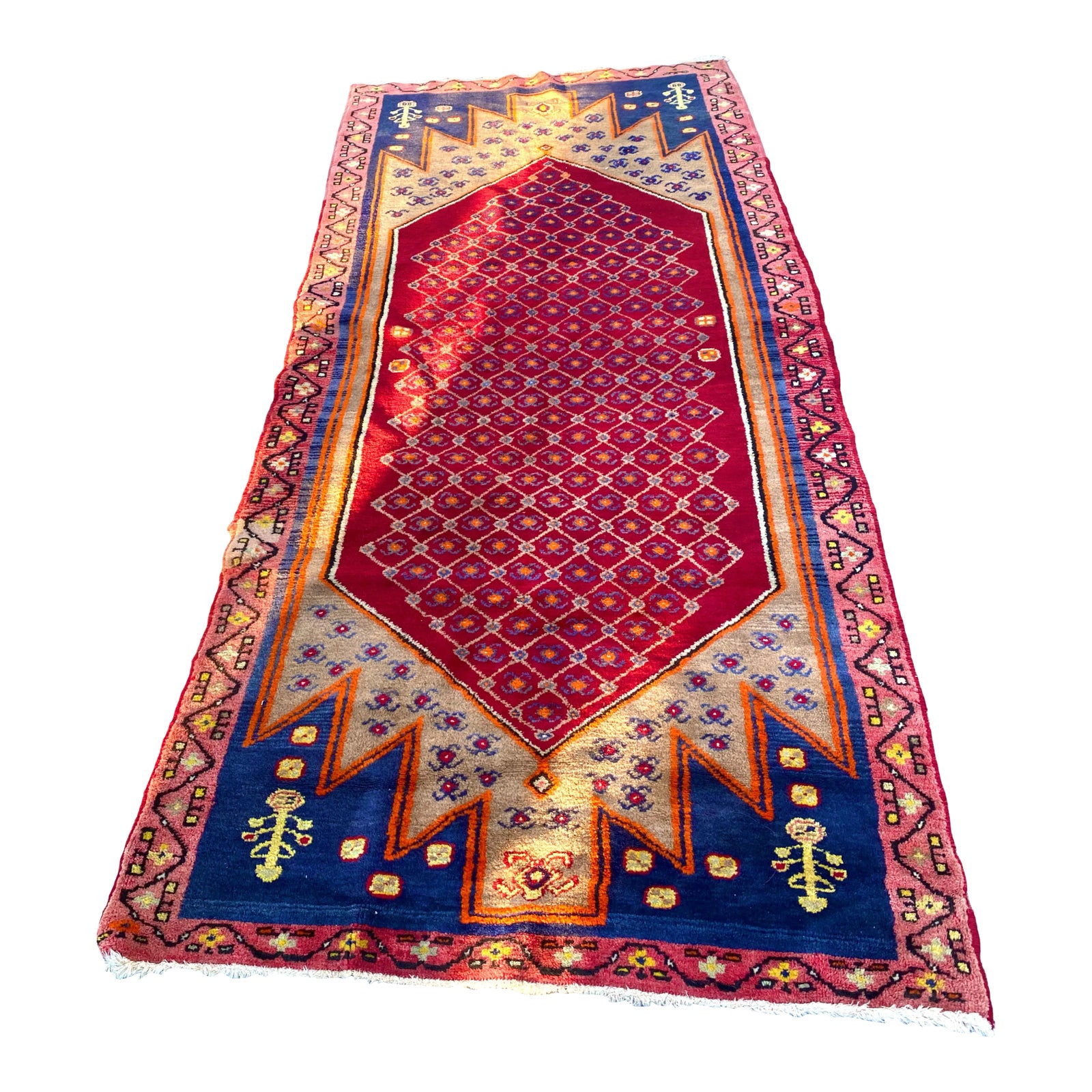 Vintage Wool and Silk Blend Rug Chairish