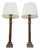 Vintage Bronze Table Lamps by Jean Charles, 1970s, Set of 2 For Sale
