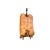 Brown Late 20th Century Ottoman Leather Cushion on Wood Stand Camel Saddle Stool Vintage Egyptian Decor For Sale - Image 8 of 11