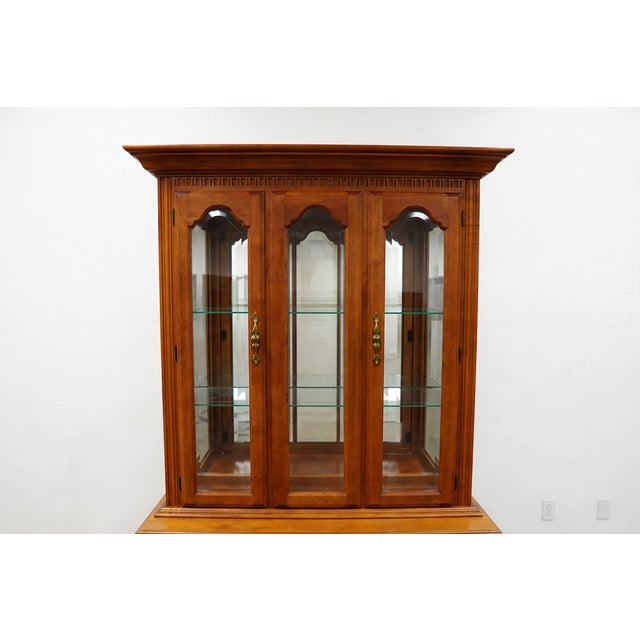 Vintage Tell City Chair Company Colonial Revival China Cabinet For Sale - Image 9 of 17