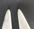 MCM Pair of Vintage White With Gray Vains Solid Marble Obelisks For Sale In Austin - Image 6 of 8
