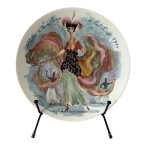 Limoges D’Arceau “Les Femmes Du Siècle 1910” Paul Poiret Fashion Plate – French Art Deco Style Wall Decor