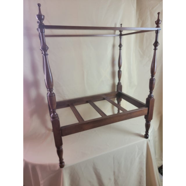 1950s 1950s Salesman Sample Mahogany 4 Poster Bed Scaled Down Model For Sale - Image 5 of 7