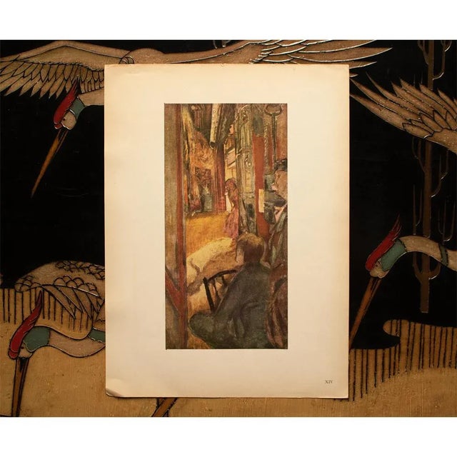 1940s 1948 After Édouard Vuillard "The Scene" Vintage Parisian Offset Lithograph For Sale - Image 5 of 8