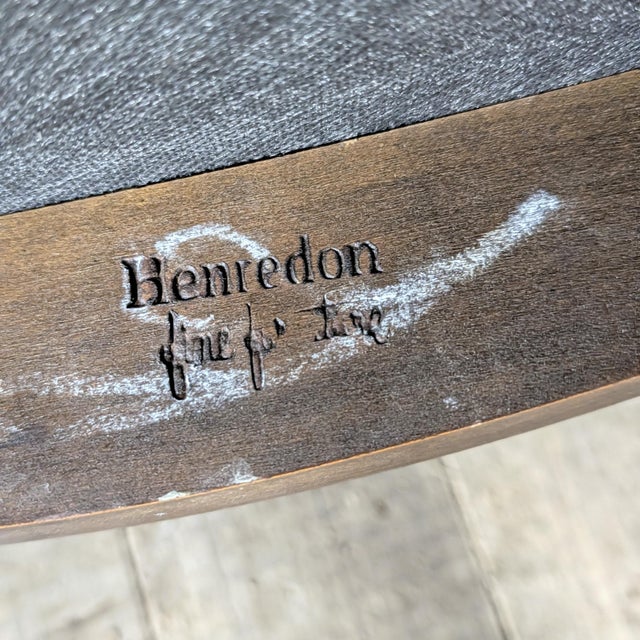 Late 20th Century Henredon Louis XV French Provincial Dining Side Chairs in Flame-Stitch Upholstery, Set of 6 For Sale - Image 5 of 18