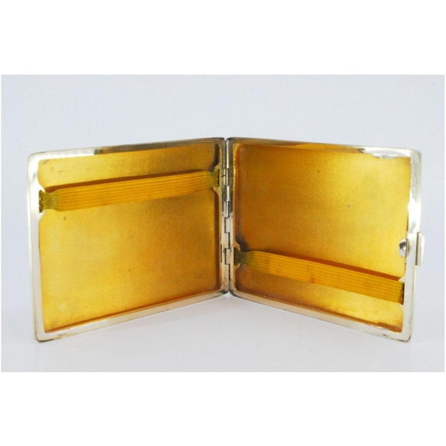 Matte Silver Cigarette Case For Sale - Image 5 of 8
