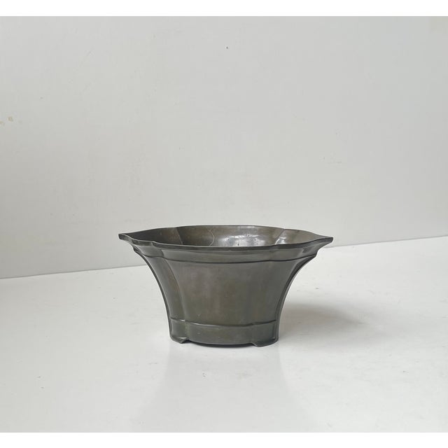 Art Deco Vase in Disko Metal by Just Andersen, 1930s For Sale - Image 9 of 9