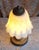 2000 - 2009 Vintage Table Lamp with Metal Base and Relief Glass Shade, 2000s For Sale - Image 5 of 7