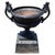 Large Antique Classical Cast Iron Garden Urn With Handles on Base C1900 For Sale - Image 4 of 7