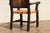 Set of 6 Spanish Revival Carved Wood & Tan Leather Dining Chairs For Sale - Image 17 of 18