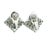 1990s Pair of Italian 18k White Gold 5 Carat Diamond Pavé Cluster Earrings For Sale - Image 17 of 18