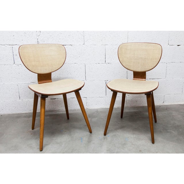 No. 831 G1 Chairs by Max Bill for Baumann, 1960s, Set of 2 For Sale - Image 4 of 18
