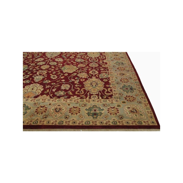 12x15 Handwoven Indian Agra Area Rug - 106253 For Sale In Dallas - Image 6 of 13
