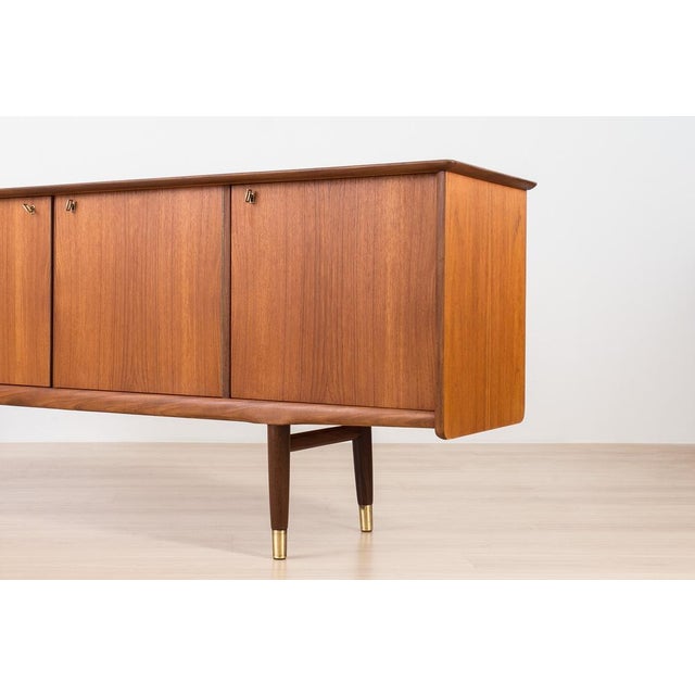 Brown Teak Sideboard from Brødrene Sörheim, Norway, 1960s For Sale - Image 8 of 14