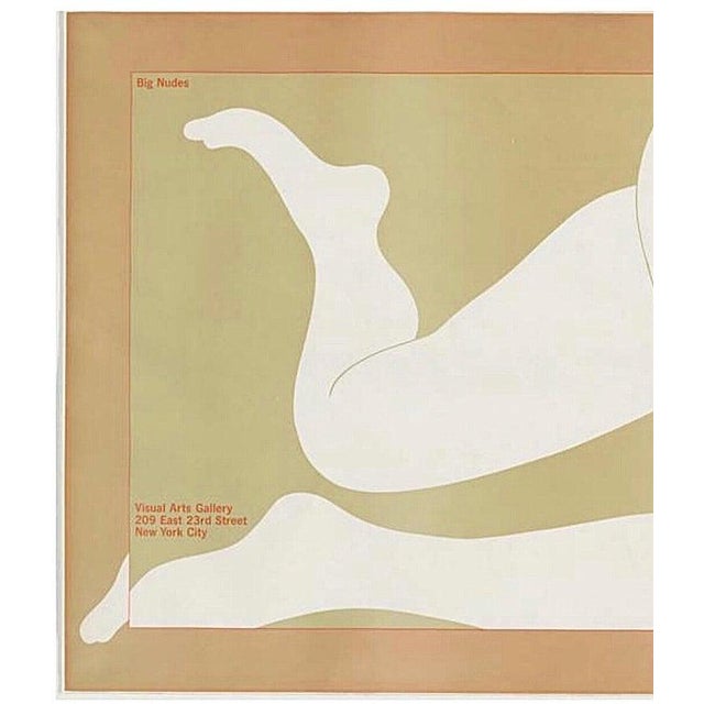Printmaking Materials Art Sale 60s Vintage Pop Art Abstract Milton Glaser Big Nudes Exhibition Poster School Visual Arts New York City For Sale - Image 7 of 8