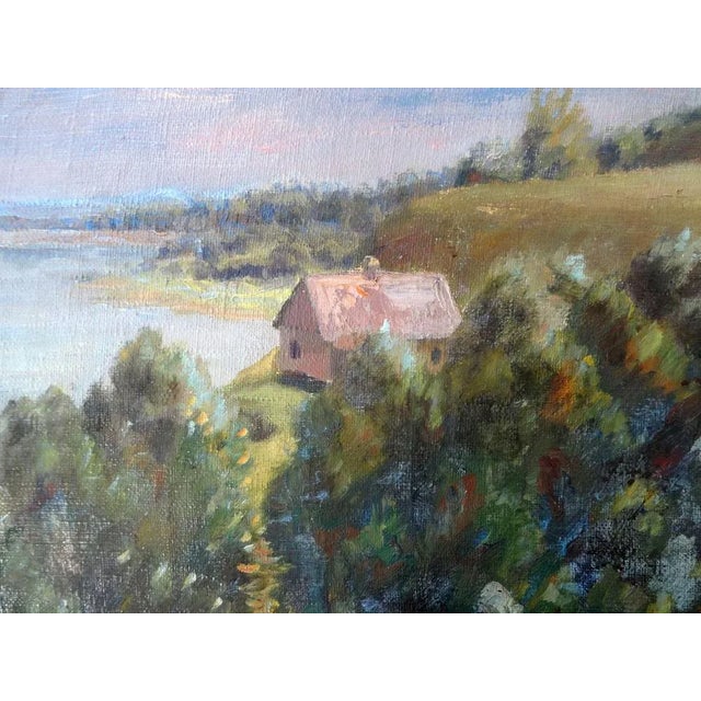 Bernards Mednitis, Hills, Oil on Canvas, 1960s For Sale - Image 3 of 9