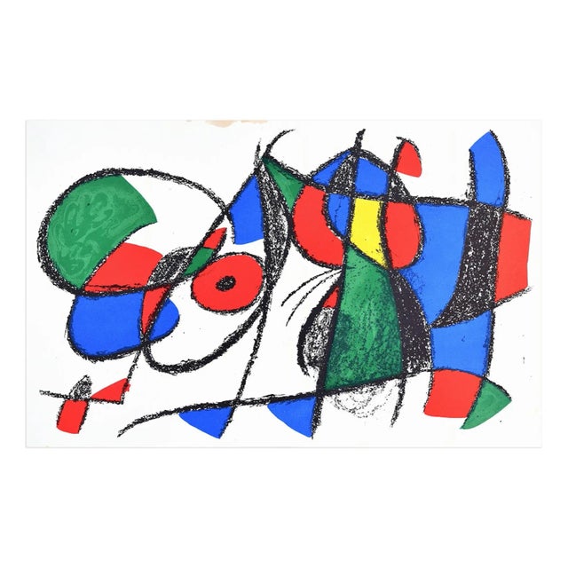 After Joan Miró, Composition VIII, Lithograph, 1974 For Sale