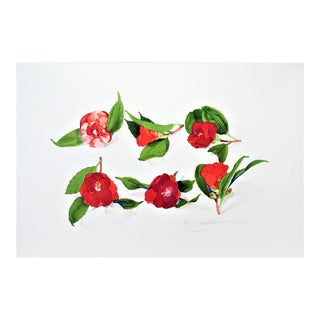 Gary Bukovnik, 6 Camellias After An Unknown Japanese Artist, 1988 For Sale