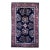 Vintage Persian Sarouk Area Rug, Hand-Knotted Wool, Allover Floral Pattern, Navy & Red, 3x5 For Sale