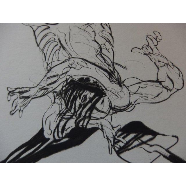 Modern Claude Weisbuch, Nude The Fall, 1975, Engraving For Sale - Image 3 of 6