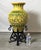 Large Yellow Tin Glazed Earthen Ware Pot on Stand For Sale - Image 10 of 11