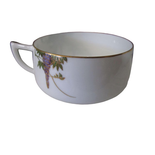 Vintage Koshida Wisteria Garland Geisha Lithophane Tea Cup & Saucer Set- 2 Pieces For Sale In Phoenix - Image 6 of 13