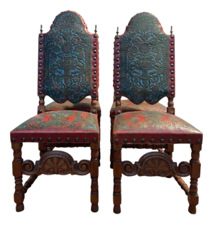 Louis Xiii Chairs, Set of 4