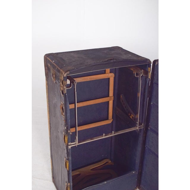 Antique Holdall Covered in Black Leather, 1890s For Sale - Image 11 of 18