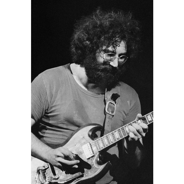 Grateful Dead At Woodstock Singer and guitarist Jerry Garcia (1942 - 1995) performing with American rock group The...