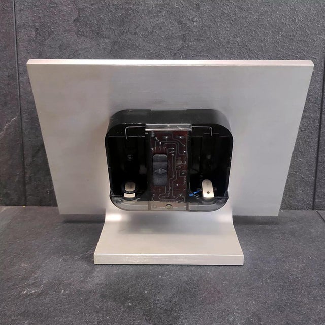 Table Clock in Stainless Steel by Kienzle For Sale - Image 6 of 10