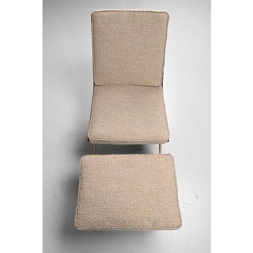 Cream Three-Seater Sofa and Lounge Chair with Hocker by Hans Mitzlaff, Set of 3 For Sale - Image 8 of 18