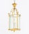 Late 20th Century Modern Brass and Glass Lantern Pendant Lamp For Sale - Image 5 of 6