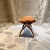 1960s Egypt Bohemian Distressed Saddle Leather Camel Foot Stool For Sale In San Diego - Image 6 of 12