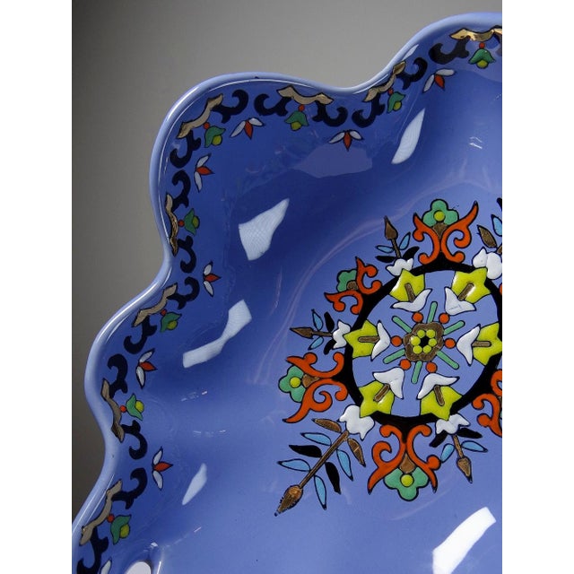 1950s Earthenware and Enamel Bowl from Longwy, 1950s For Sale - Image 5 of 13