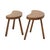 Vintage Wooden Kidney-Shaped Nesting Tables Wood, 1960s, Set of 2 For Sale - Image 15 of 17