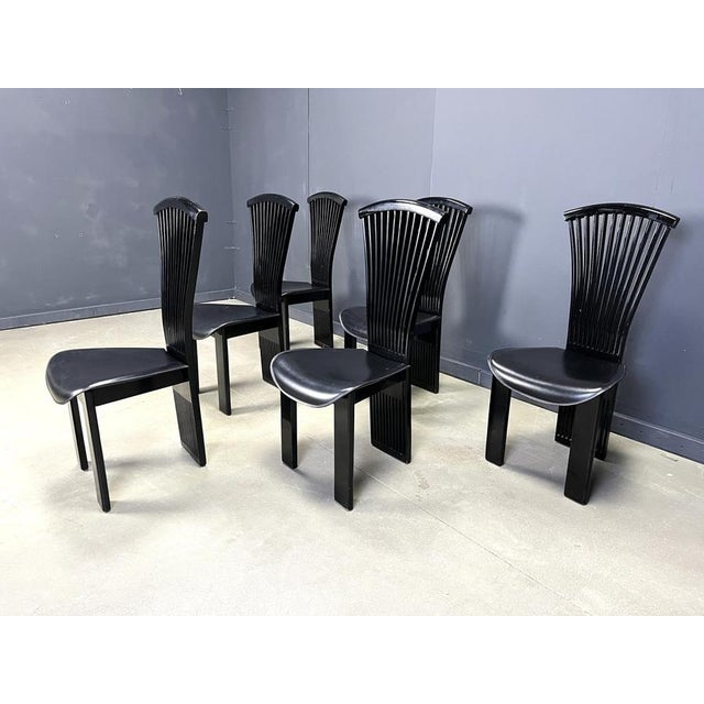 1980s Vintage Dining Chairs by Pietro Costantini, 1980s, Set of 6 For Sale - Image 5 of 16
