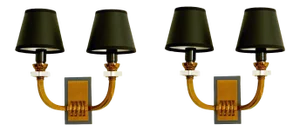 Vintage Jacques Adnet Sconces - a Pair